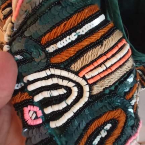 New Pia Pauro Embroidered Mini Dress with Tags - Picture 11 of 16